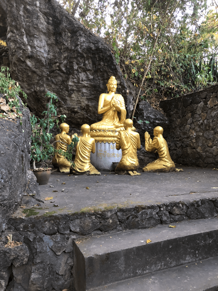 Phousi Hill buddha statue