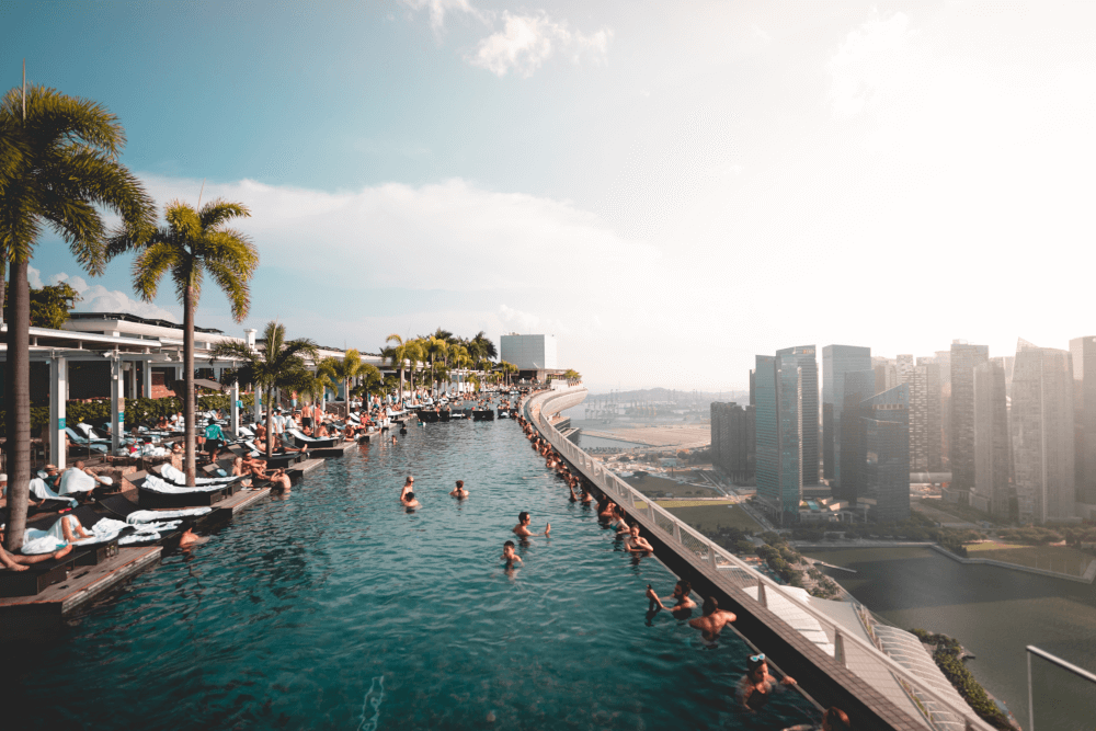 Marina Bay Sands Hotel observation deck