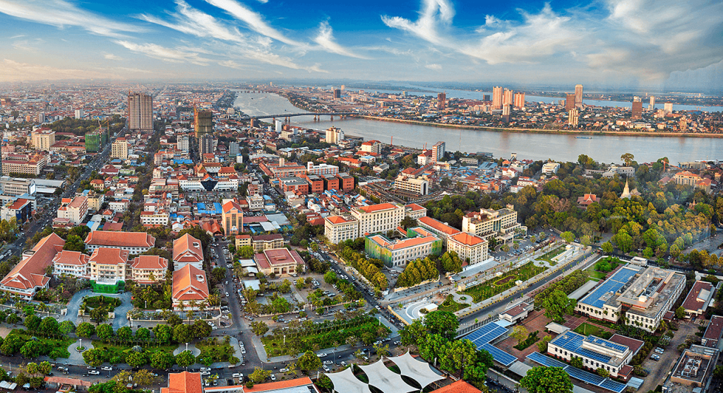 Phnom Penh Preah Sisowath Quay Waterfront